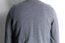 "BOSS" finest italian yarn gray crew neck knit