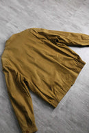 mustard suède zip jacket