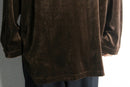 chocolate brown velour loose L/S pull
