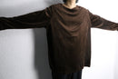 chocolate brown velour loose L/S pull