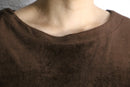 chocolate brown velour loose L/S pull