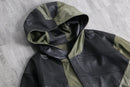 "Re:make" M-51 leather patchwork fishtail parka