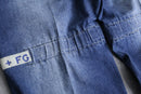 “M+F GIRBAUD” fade indigo shuttle pants [velcro : light gray]