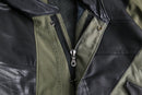 "Re:make" M-51 leather patchwork fishtail parka