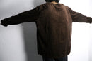 chocolate brown velour loose L/S pull