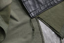 "Re:make" M-51 leather patchwork fishtail parka
