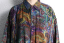 marble gradation total pattern shirt