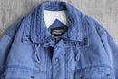 fade blue heavy cotton blouson