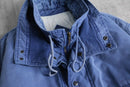 fade blue heavy cotton blouson