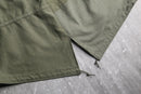 "Re:make" M-51 leather patchwork fishtail parka