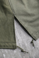 "Re:make" M-51 leather patchwork fishtail parka