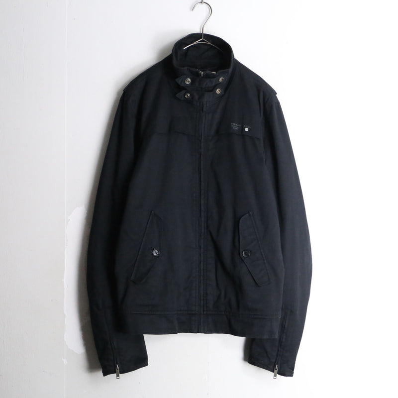 “DIESEL” black zip up cotton jacket