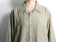 1990’s”PRONTI” geometric embroidery smooth L/S shirt