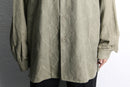 1990’s”PRONTI” geometric embroidery smooth L/S shirt
