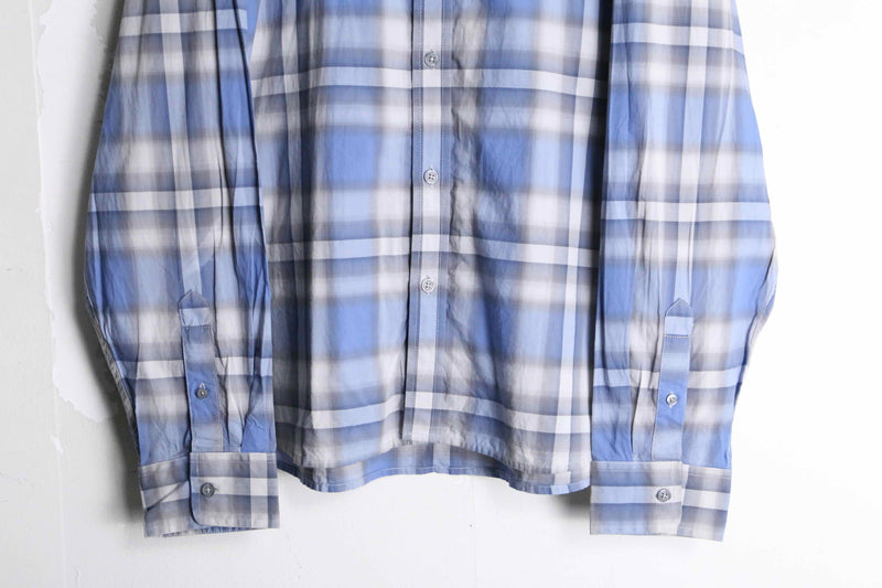 “ARMANI EXCHANGE” light blue ombre check shirt