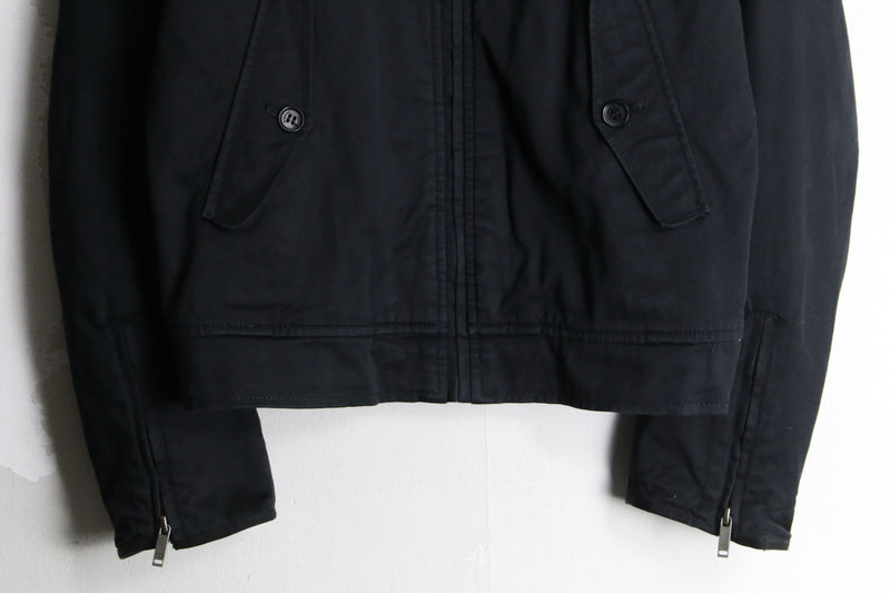 “DIESEL” black zip up cotton jacket