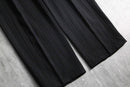 2000s shadow stripe wide slacks
