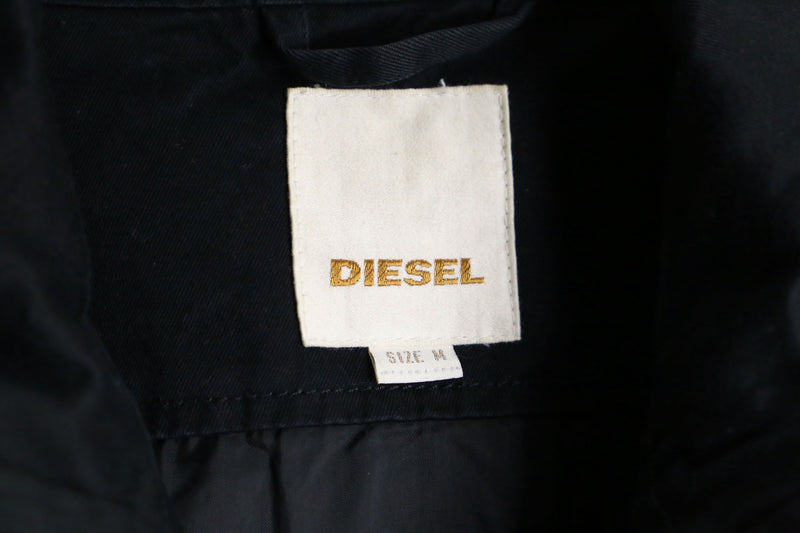 “DIESEL” black zip up cotton jacket