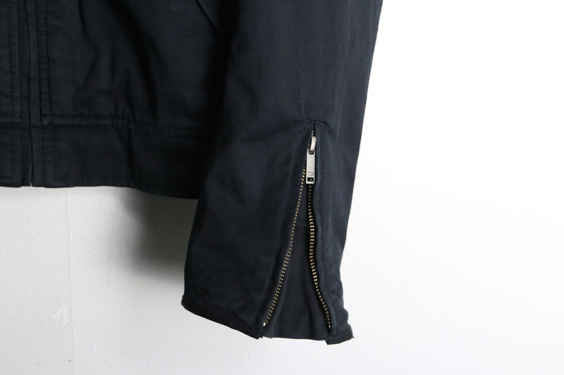 “DIESEL” black zip up cotton jacket