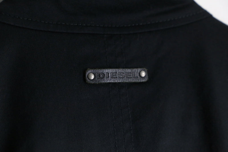 “DIESEL” black zip up cotton jacket