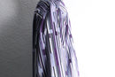 purple geometric pattern L/S loose shirt