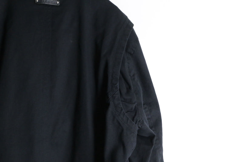 “DIESEL” black zip up cotton jacket