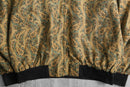 mustard paisley silk blouson