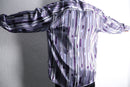purple geometric pattern L/S loose shirt