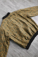 mustard paisley silk blouson