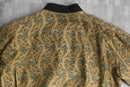 mustard paisley silk blouson