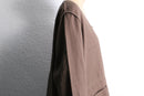 chocolate asymmetry linen pullover