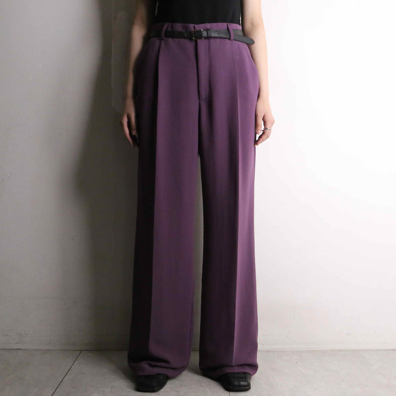 purple center press tapered pants