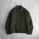 1990~00’s  “Jos A. Bank” green smooth zip jacket