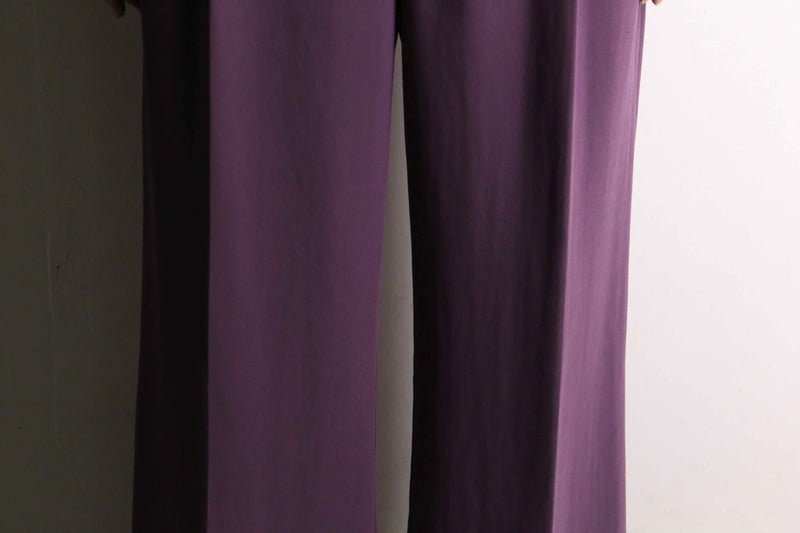 purple center press tapered pants