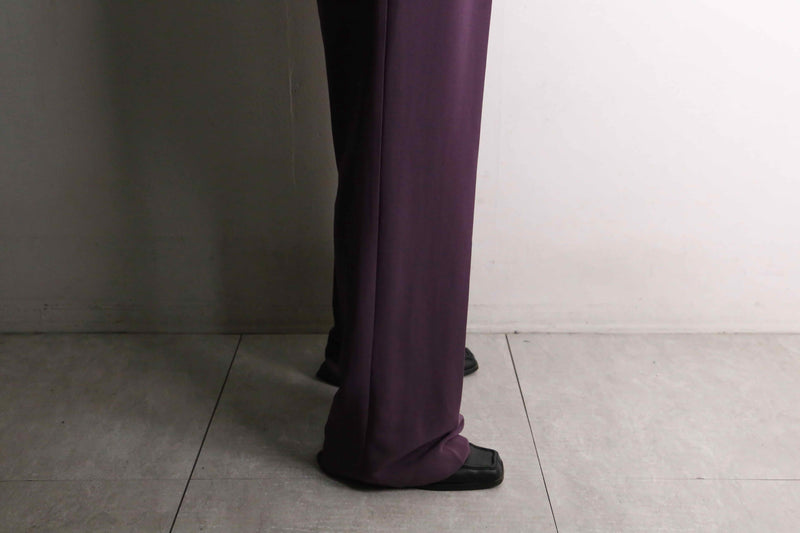 purple center press tapered pants