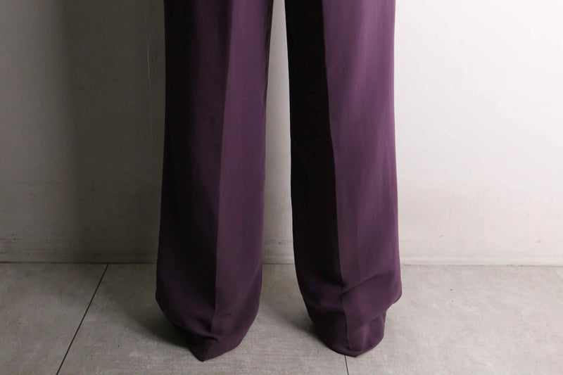 purple center press tapered pants