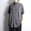 "BANANA REPUBLIC" check button down shirt s/s