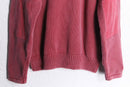 military taste pink half zip cotton knit