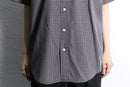 "BANANA REPUBLIC" check button down shirt s/s