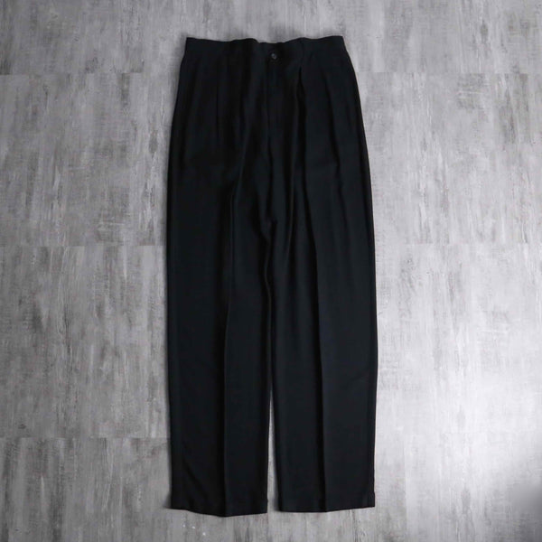 1990s PERRY ELLIS rayon wool wide slacks