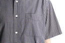 "BANANA REPUBLIC" check button down shirt s/s