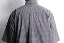 "BANANA REPUBLIC" check button down shirt s/s