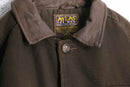 dark brown collar switch duck coverall jacket