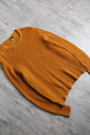 orange color mohair mixture knit