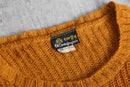 orange color mohair mixture knit