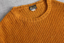 orange color mohair mixture knit
