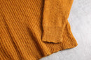 orange color mohair mixture knit