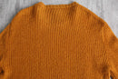 orange color mohair mixture knit