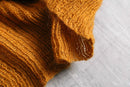 orange color mohair mixture knit