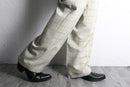 dotted windowpane wide pants